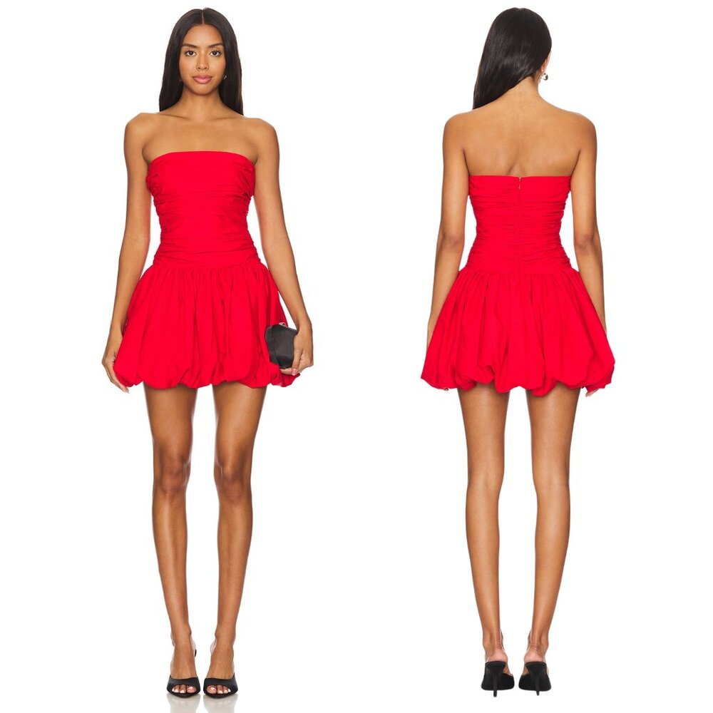 NEW Lovers and Friends Abigail Mini Dress, Red Size Medium ($238)